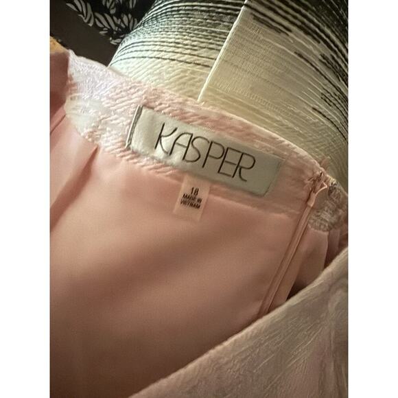 Kasper Ombre Pencil Skirt Womens 18 Pink Black Jacquard - Picture 6 of 6